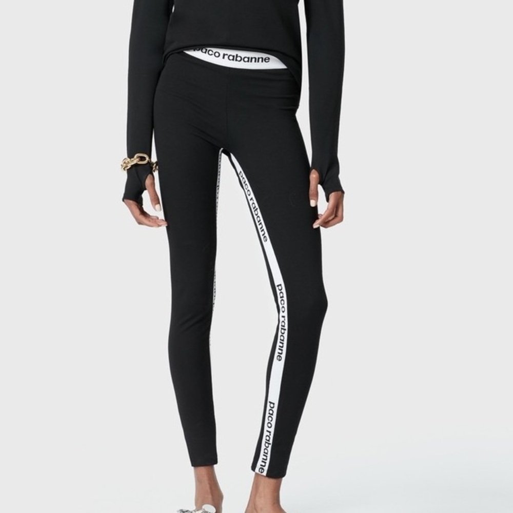 PACO RABANNE
Logo strap sport leggings